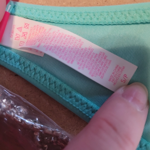 Victoria's Secret & Shein Neon Bikini Set - Pink, Orange Rhinestones Size Small - Picture 13 of 13